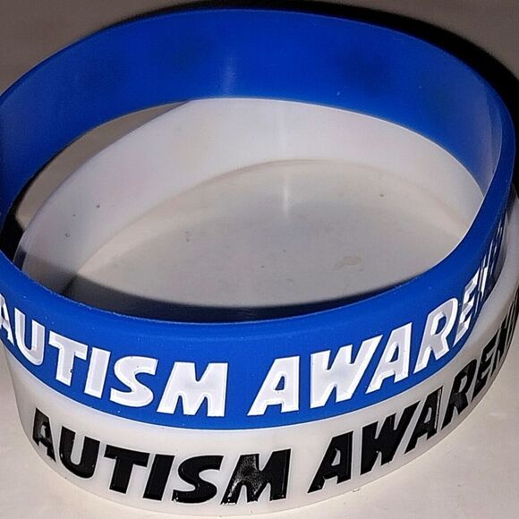 Puzzle Piece Autism Awareness Bracelets 2 pack set - Picture 5 of 6